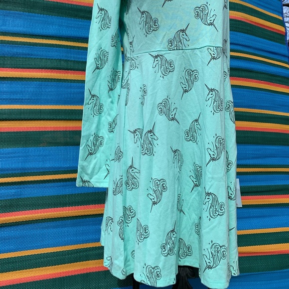 Cat & Jack Mint Green Unicorn Dress - Picture 3 of 8